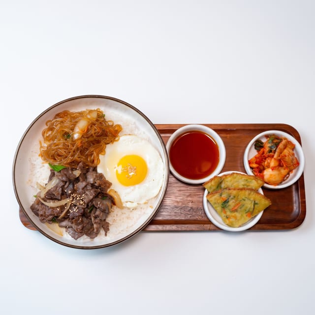 KIMBOP Signature Bulgogi Platter.