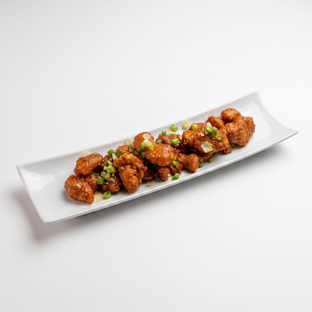 Korean Fried Popcorn Chicken.